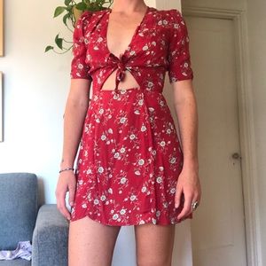 Reformation mini dress floral